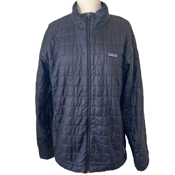 Patagonia Other - Patagonia Nano Puff Jacket Black - custom embroidered Edwards logo